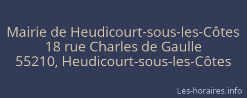 Mairie de Heudicourt-sous-les-Côtes