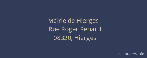 Mairie de Hierges