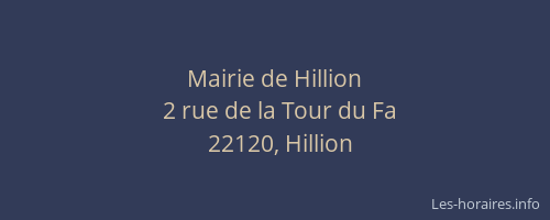 Mairie de Hillion