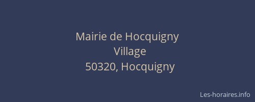 Mairie de Hocquigny