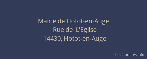 Mairie de Hotot-en-Auge