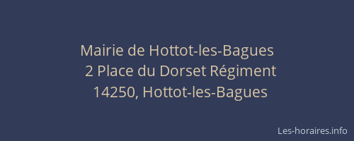 Mairie de Hottot-les-Bagues