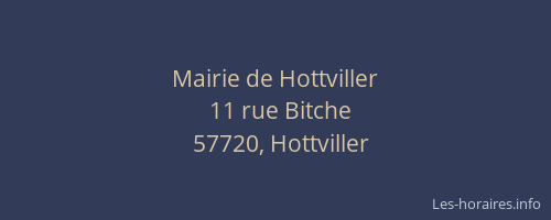 Mairie de Hottviller