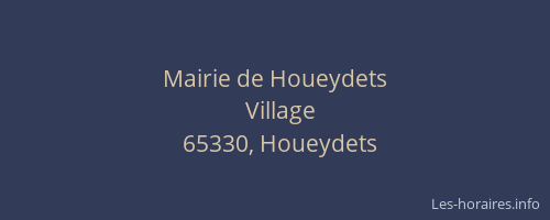 Mairie de Houeydets