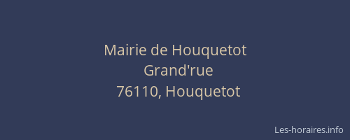 Mairie de Houquetot