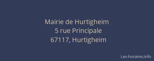 Mairie de Hurtigheim