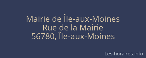 Mairie de Île-aux-Moines