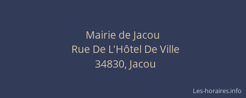 Mairie de Jacou