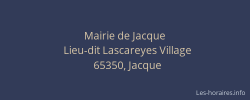 Mairie de Jacque