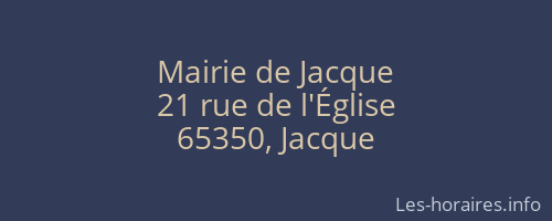Mairie de Jacque