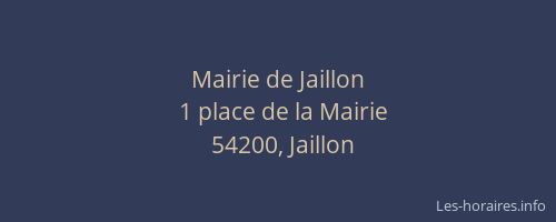 Mairie de Jaillon