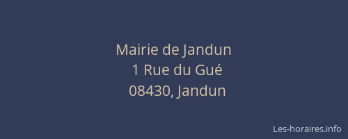 Mairie de Jandun