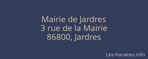 Mairie de Jardres