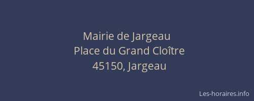 Mairie de Jargeau