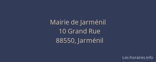 Mairie de Jarménil