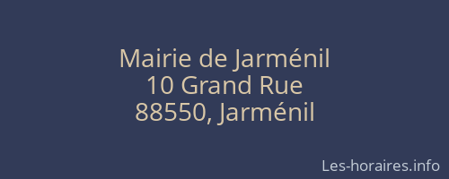 Mairie de Jarménil