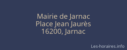 Mairie de Jarnac