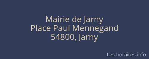 Mairie de Jarny