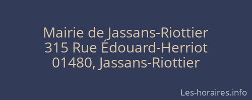 Mairie de Jassans-Riottier