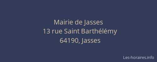 Mairie de Jasses