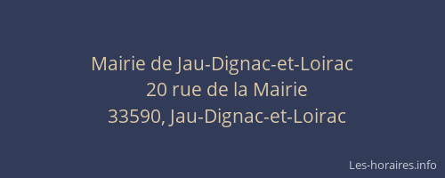 Mairie de Jau-Dignac-et-Loirac