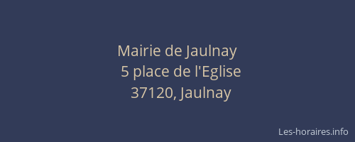 Mairie de Jaulnay
