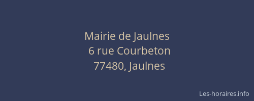 Mairie de Jaulnes