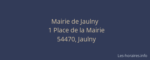 Mairie de Jaulny