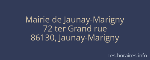 Mairie de Jaunay-Marigny
