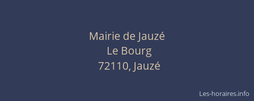Mairie de Jauz&eacute;