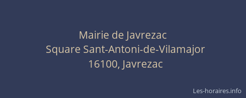 Mairie de Javrezac