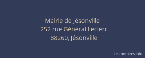 Mairie de Jésonville