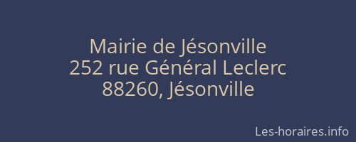Mairie de Jésonville