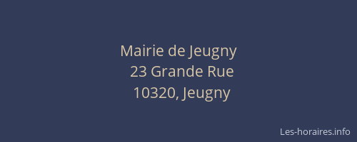Mairie de Jeugny