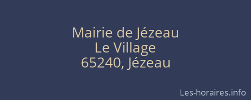 Mairie de Jézeau