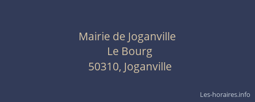 Mairie de Joganville