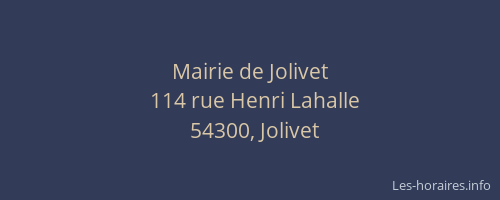 Mairie de Jolivet