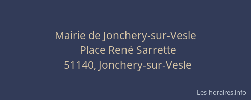 Mairie de Jonchery-sur-Vesle