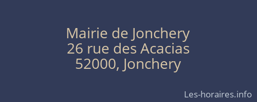 Mairie de Jonchery