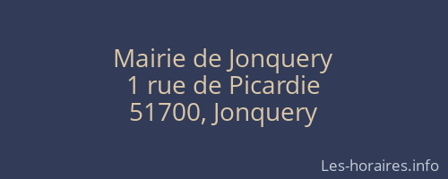 Mairie de Jonquery