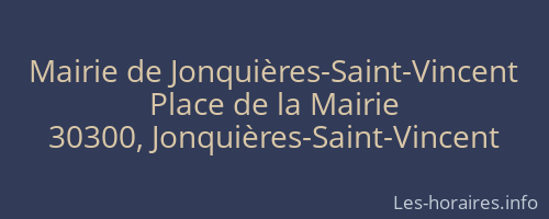 Mairie de Jonquières-Saint-Vincent