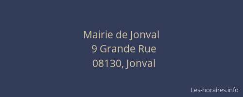 Mairie de Jonval
