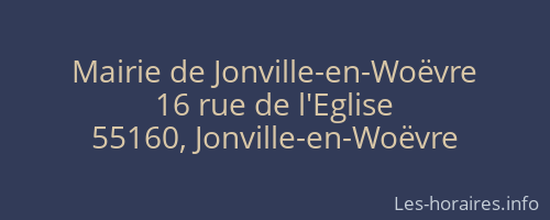 Mairie de Jonville-en-Woëvre