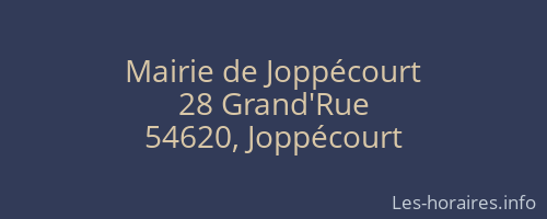 Mairie de Joppécourt