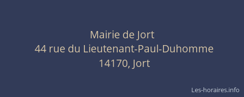 Mairie de Jort