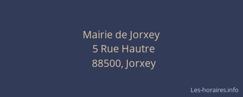 Mairie de Jorxey