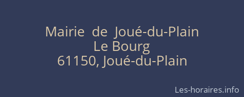 Mairie  de  Joué-du-Plain