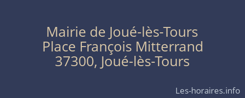 Mairie de Joué-lès-Tours