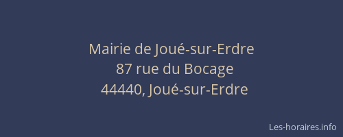 Mairie de Joué-sur-Erdre