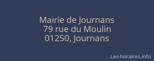 Mairie de Journans